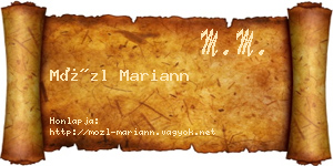 Mözl Mariann névjegykártya